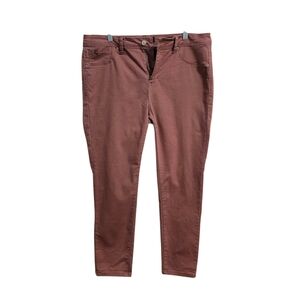 Curve Appeal Women’s Rust  Minimalist Stretch Jegging Pants Jeans Size 12/31